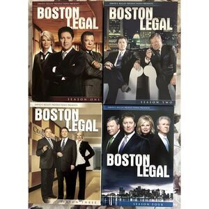 Boston Legal on DVD's . Seasons One . Two . Three and Four . Sealed Box Sets